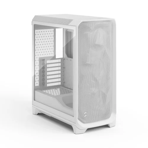 Корпус ПК без блока питания/ Case Fractal Design Meshify 3 TG Clear Tint, Midi-Tower, 3x140mm, 2xUSB-A 3.2 + 1xUSB 3.2 Type-C E-ATX, ATX, mATX, mITX, White (FD-C-MES3A-04) фото 3