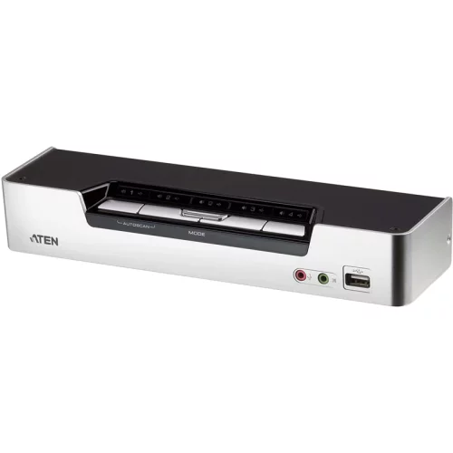 Переключатель, электрон., KVM+Audio+USB 2.0, 1 user USB+HDMI => 4 cpu USB+HDMI, соШнур. USB 2х1.8м., настол., исп.стандарт, без OSD, некаскад../ CUBIQ 4 PORT HDMI KVMP SWITCH W/ 1.8M (CS1794)