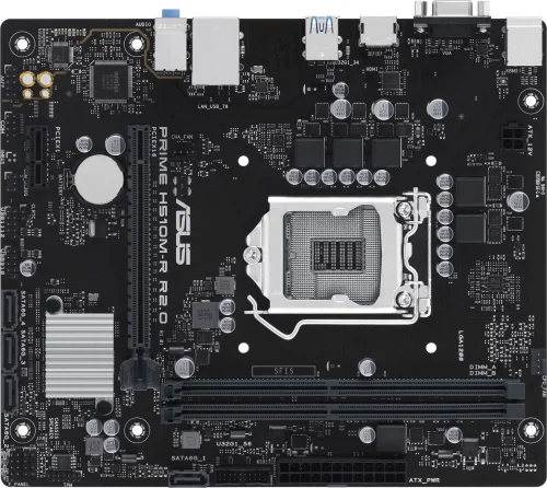 Материнская плата Asus PRIME H510M-R R2.0-SI Soc-1200 Intel H470 2xDDR4 mATX AC`97 8ch(7.1) GbLAN+VGA+HDMI White Box (90MB1EX0-M0ECY0)