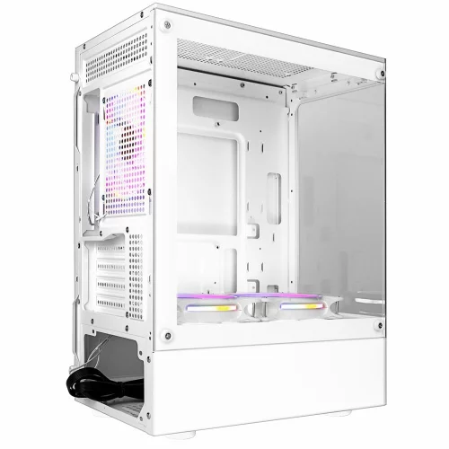 Ginzzu CL485 mATX FAN 3*12LD4 передняя панель Стекло Белый фото 3