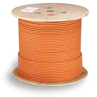 Cabeus STP-4P-Cat.6a-SOLID-IN-LSZH Кабель витая пара экранированная STP (U/ FTP), категория 6a (10GBE), 4 пары, (23 AWG), одножильный (solid), каждая пара в экране (фольга), LSZH, нг(А)-HF, (305 м)