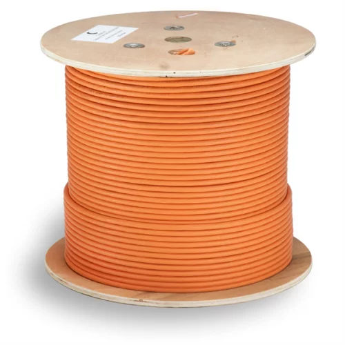 Cabeus STP-4P-Cat.6a-SOLID-IN-LSZH Кабель витая пара экранированная STP (U/ FTP), категория 6a (10GBE), 4 пары, (23 AWG), одножильный (solid), каждая пара в экране (фольга), LSZH, нг(А)-HF, (305 м)