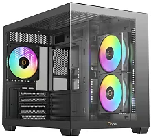 Корпус Ocypus Gamma C54 BK ARGB, MATX, USB3.0*1+USB2.0*2, SIDE 2x120mm ARGB, REAR 1x120mm ARGB