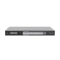 *Коммутатор Uniview 24x100Mbps POE, 11000Mbps, 11000Mbps комбо, бюджет мощности 370 Вт, максимальная мощность на порт 30 Вт (NSW2020-24T1GT1GC-POE-IN)