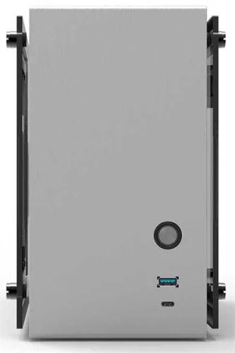ZALMAN M2 MINI, MITX, ALUMINIUM, SILVER, WINDOWx2, RISER CARD, 2x3.5
