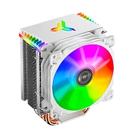 Кулер для процессора/ CPU Cooler JONSBO CR-1400 ARGB (160W, 4-pin PWM, 126mm, Al/ Cu, 4x6mm, ARGB, 1x92mm, 36.0CFM, 30.5dBA, 2300RPM, S: 1700/ 1200/ 115X, AM4/ AM5 White) (CR-1400 ARGB(WHITE))