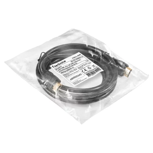Exegate EX294697RUS Кабель HDMI ExeGate EX-CC-HDMI2-1.5 (19M/ 19M, v2.0, 1,5м, 4K UHD, Ethernet, позолоченные контакты) фото 2