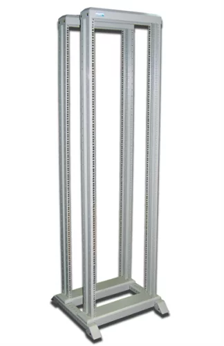 Стойка двухрамная 42U, 600x600, серая (TWT-RACK2-42U-6X6)