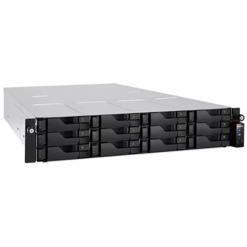 Сетевое хранилище Asustor Lockerstor 12R Pro AS7112RDX/ Xeon E-2224/ 4GB/ noHDD (up 12LSFF)/ 4x GbE/ 2x 550W (90IX01C1-BW3S10) фото 3