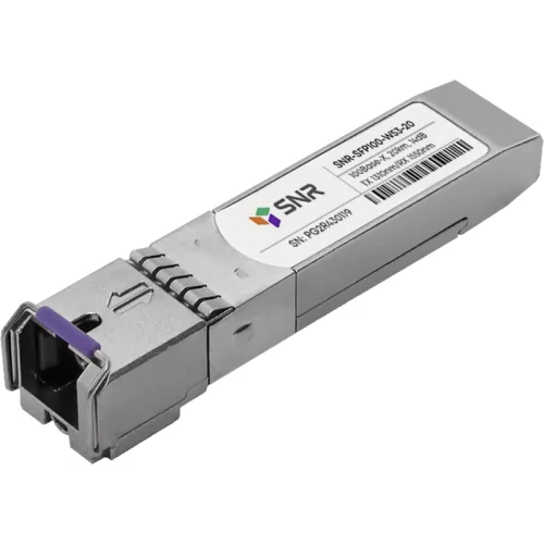 Модуль/ Модуль SFP WDM, дальность до 20км (14dB), 1550нм, 100Mb (LC) (SNR-SFP100-W53-20-LC)