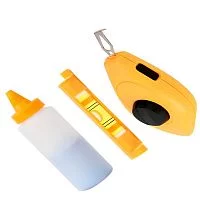 Шнур разметочный с мелом и уровнем Deli DL25 30 метров