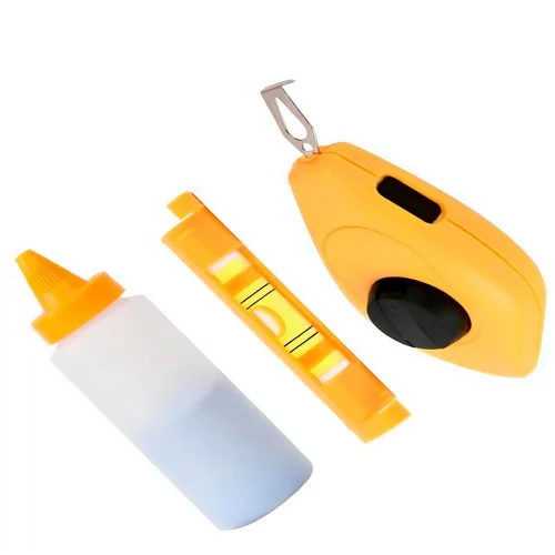 Шнур разметочный с мелом и уровнем Deli DL25 30 метров