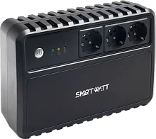 Источник бесперебойного питания SmartWatt ИБП линейно-интерактивный, мощность 600/ 360 ВА/ Вт, напольный, LED индикация, Shuko CEE7/ 4 - 3 шт. (UPS SAFE 600)