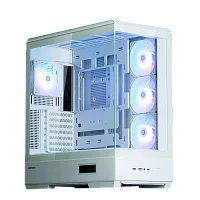 ZALMAN P50 DS, ATX, WHITE, WINDOW, 2x3.5", 3x2.5", 1xUSB TYPE-C, 2xUSB3.0, SIDE 3x120mm ARGB, REAR 1x120mm ARGB (P50 DS WHITE)