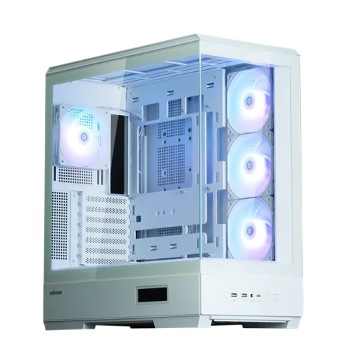ZALMAN P50 DS, ATX, WHITE, WINDOW, 2x3.5, 3x2.5, 1xUSB TYPE-C, 2xUSB3.0, SIDE 3x120mm ARGB, REAR 1x120mm ARGB (P50 DS WHITE)