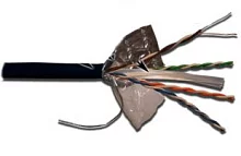 Кабель LANMASTER UTP, 4 пары, кат. 6, с перегородкой, 550Mhz, PE, внешний, с водоблок. слоем, 305 м (LAN-6EUTP-WP-OUT)