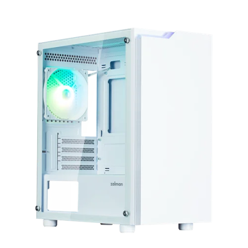 ZALMAN T4 PLUS, MATX, WHITE, WINDOW, 1 x Combo (3.5 or 2.5), 1x3.5, 2x2.5, 1xUSB2.0, 2xUSB3.0, REAR 1x120mm ARGB (T4 PLUS WHITE)