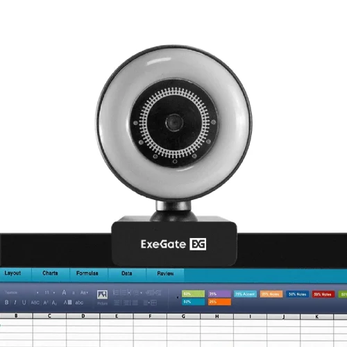ExeGate eStudio EW-721 2K AF (5Мп, 2560х1440, 1440P, 30fps, автоматический фокус, подсветка, 4-линзовый (EX299464RUS)