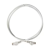 Коммутационный шнур (патч-корд), кат.5Е UTP, LSZH, 1м, серый (PC01-C5EUL-1M)