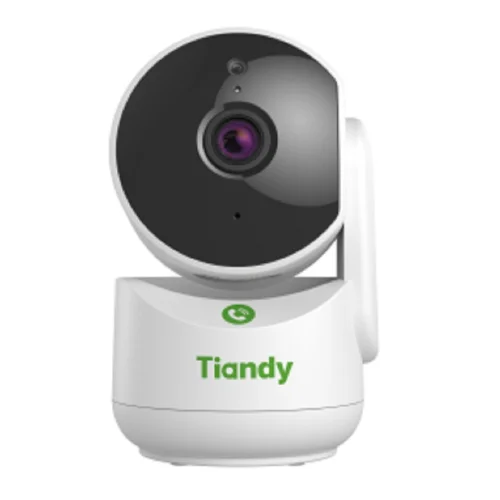Tiandy TC-H342A Spec:I2W/WIFI/Eu/4mm компактная поворотная домашняя, 4Мп, 2560х1440@20к/c, DWDR, цвет: 0.02лк, S+265, H.265(HP), S+264, H.264(HP, MP, BP), объектив 4мм, встроенные микрофон и динамик,