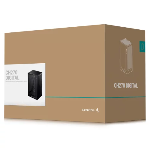 Корпус MiniTower Deepcool CH270 black (Mini-ITX, без БП, 2*Type A+USB Type-C) (R-CH270-BKNDM0-G-1) фото 11