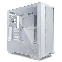 LIAN LI Lancool III White, Medium Case: E-ATX (under 280mm), ATX, Micro-ATX, Mini-ITX, 2xUSB 3.0, 1xUSB Type C, 1xAudio, Included Fans: 3x140mm PWM (200~1800RPM), 1x140mm PWM (200~1800RPM) (G99.LAN3W.00)