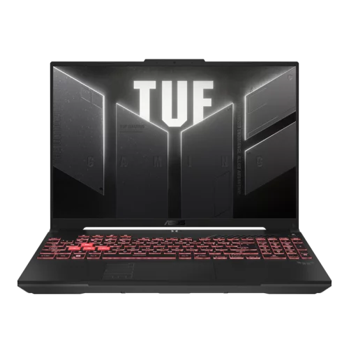 Ноутбук/ ASUS TUF A16 FA607PI-QT039 16(2560x1600 (матовый, 165Hz) IPS)/AMD Ryzen 9 7845HX(3Ghz)/16384Mb/1024PCISSDGb/noDVD/Ext:nVidia GeForce RTX4070(8192Mb)/Cam/BT/WiFi/90WHr/war 1y/2.27kg/Mecha Gray/DOS