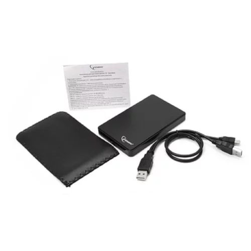Gembird EE2-U2S-40P Внешний корпус 2.5 Gembird EE2-U2S-40P, черный, USB 2.0, SATA, пластик фото 3