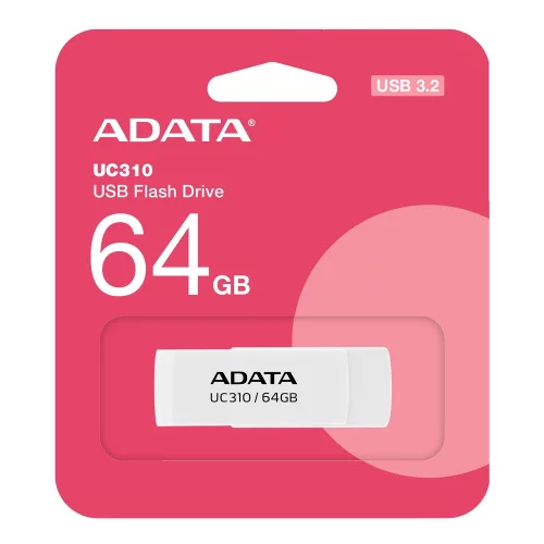 Флэш-накопитель USB3 64GB WHITE UC310-64G-RWH ADATA фото 4
