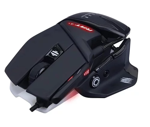 Мышь игровая Mad Catz R.A.T. 4+, MR03MCINBL000-0 (MR03MCINBL000-0) Мышь игровая Mad Catz R.A.T. 4+, PMW3330, 9 кнопок, 7200 dpi, красная подсветка (MR03MCINBL000-0) фото 3