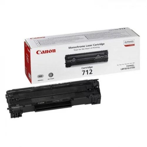 Картридж CANON 712, черный, 2000 страниц, для LBP-3010/LBP-3100/LBP3020 (1870B002) (1870B002) Тонер-картридж/ CARTRIDGE 712/LBP 3010_3020 (1870B002)
