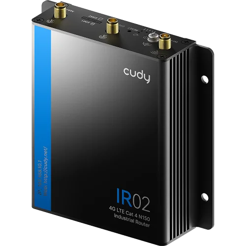 Промышленный маршрутизатор/ Industrial 4G LTE Cat4 Wi-Fi Router, LTE Cat4, N150 WiFi, 2 x 10/ 100M RJ45 Ports, 2 x SIM Slots, 1 x RP-SMA(Wi-Fi), 2 x SMA(4G), 1 x 7-Pin Industrial interface(RS485/ RS232/ (IR02) (IR02#OCS)