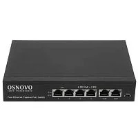 SW-20600/ A(80W) Passive PoE коммутатор Fast Ethernet на 6 портов. (OSN-13428)