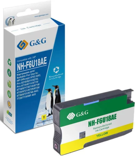 Картридж G&G 953XL для OJP 8710/ 8720/ 8730/ 8210, желтый, 1600 стр (GG-F6U18AE)