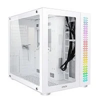Ginzzu V560 RGB подсветка, закаленное стекло 1*USB 3.0,1*USB 2.0, AU Белый ATX (V560#NTL)