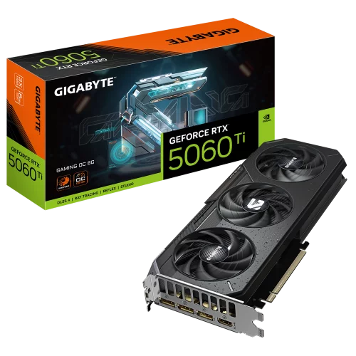 Видеокарта Gigabyte RTX5060Ti GAMING OC 8GB GDDR7 128bit 3xDP HDMI 3FAN RTL (GV-N506TGAMING OC-8GD)