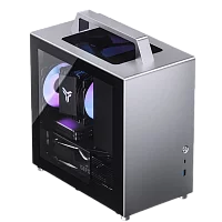 Корпус без блока питания/ Case JONSBO T8 PLUS, Mini-Tower, TG, 1x140mm, 1xUSB-A 3.2 + 1xUSB-C 3.2, mITX Silver (T8 PLUS SILVER)
