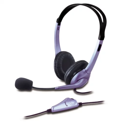 Гарнитура проводная Genius HS-04S 3.5 мм синяя (31710025100) фото 3