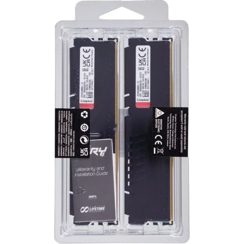 Модуль памяти Kingston 32GB DDR5 5200 DIMM FURY Beast Black Gaming Memory KF552C40BBK2-32WP Non-ECC, CL40, 1.25V, kit 2*16gb фото 7