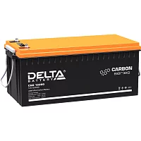 Батарея DELTA серия CGD, CGD 12200, напряжение 12В, емкость 200Ач (разряд 10 часов), макс. ток разряда (5 сек.) 1600А, макс. ток заряда 100А, графеновая свинцово-кислотная типа AGM, клеммы под болт М8, ДxШxВ 522х238х218мм., вес 62.5кг., срок службы 15 ле