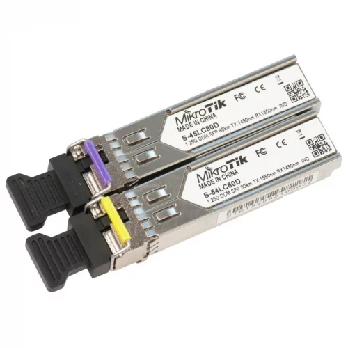 Трансиверы SFP Mikrotik S-4554LC80D 2 шт. (S-4554LC80D)