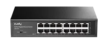 Коммутатор/ 16-Port Gigabit Switch, 16 Gigabit RJ45 Ports, IGMP Snooping, Loop Detection/Prevention, 802.1p/DSCP QoS, Switch/VLAN/Extend working mode DIP switch, Rack-mountable Steel Case, Power Saving, Plug & Play, Rack-Mount kits i (GS1016)