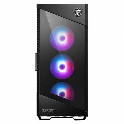 Корпус MSI MPG VELOX 100R 2xUSB 3.0, 1xType C, 4x120mm ARGB Fan, ARGB Control Board, Tempered Glass Window, Glass Front Panel, Brown Box (829315) (306-7G18R21-809) фото 3