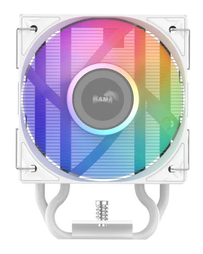Кулер для процессора/ CPU Cooler SAMA X40L WH (200W, 4-pin PWM, 133.5mm, 4x6mm, ARGB, 1x100mm, 56.6CFM, 31.2dBA, 2600RPM, S: 1851/ 1700/ 1200/ 115X, AM5/ AM4, white) (X40-WHWAYXOX-G) фото 3
