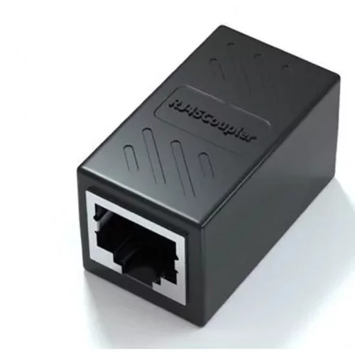 VCOM CT251S Модуль RJ-45 (F) RJ-45(F) ,FTP, проходной, ABS пластик, черный, кат. 5e