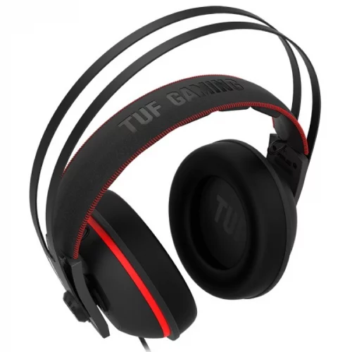 Гарнитура ASUS TUF GAMING H7 проводная, чёрно-красная, mini jack 3.5 mm (90YH01QR-B1UA00) фото 3