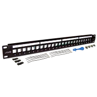 Патч-панель наборная Lanmaster LAN-PPN24OK-STP 19" 1U 24x FTP
