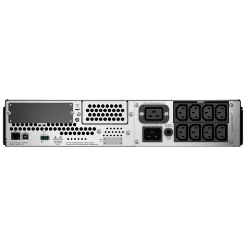 ИБП APC Smart-UPS 3000VA/2700W, RM 2U, 8x C13, 1x C19, RJ-45, USB, SmartSlot (SMT3000RMI2UNC) фото 2