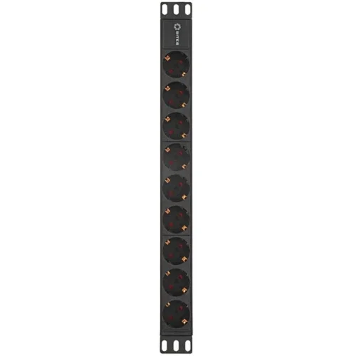 5bites PDU919A-04 Блок розеток 9S / AL / 1U / 19 / 2M*3G*1.5MM2 / VDE фото 2