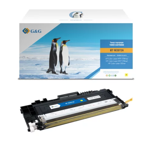 Тонер-картридж G&G NT-W2072A желтый 700 страниц для HP Color Laser 179fnw/ 178nw/ 150nw